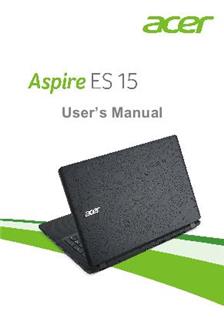 Acer Aspire ES 15 manual. Camera Instructions.